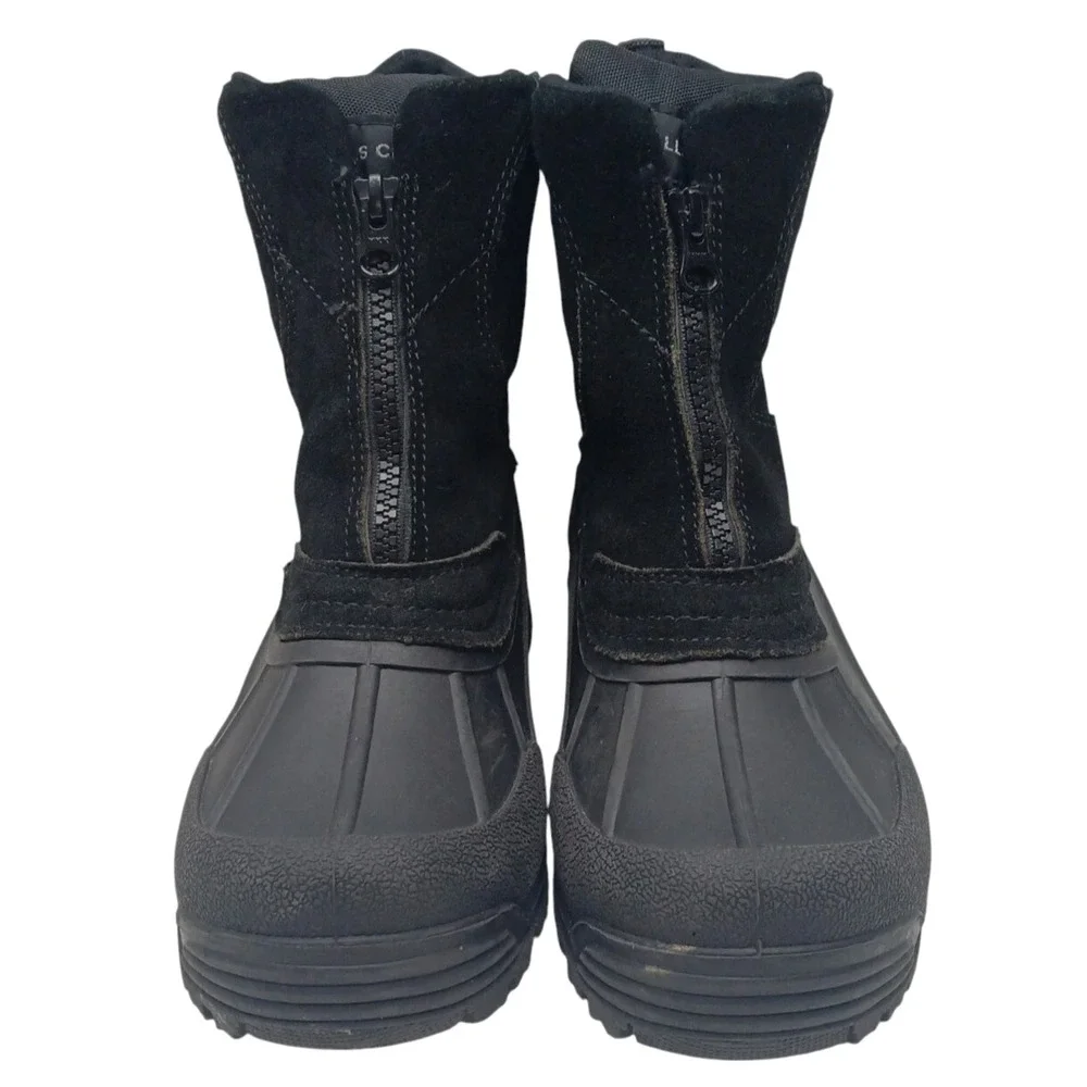 Falls Creek Black Waterproof / Front Zip / Winter Boots / 3M Insulated / Size: 7